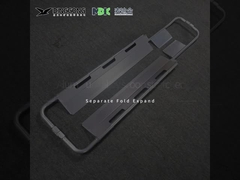 60 ملم مستشفى طي الكعكة الممرة عربة يدوية الطاقة 180 درجة قابل للتعديل