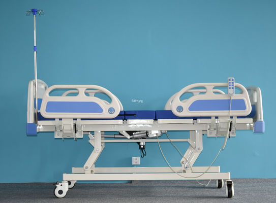 3المهام اليدوية سرير المستشفى مع أجزاء مقعد قابلة للطي ABS رأس/أقدام