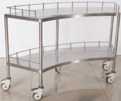 عربة أجهزة المستشفى على شكل مروحة عربة عربة طبي للمستشفى 1400MM 45CM