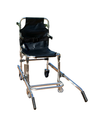 سعر جيد مقعد السلالم القابل للطي من سبيكة الألومنيوم المقوسة مع قماش بي في سي 4 عجلات و 6 مقبضات الانترنت