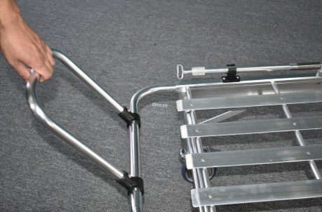 نقالة إسعاف قابلة للطي من سبائك الألومنيوم ذات حافة عريضة ووضع منخفض وعربة إنقاذ