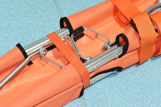 نقالة طبية محمولة قابلة للطي مقاس 104 سم بقوة 159 كجم يدوية