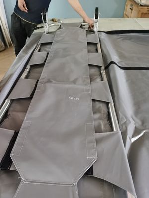 نقالة إنقاذ قابلة للطي مع حقيبة جسم ثابتة 220 × 55 × 15 سم 95 سم