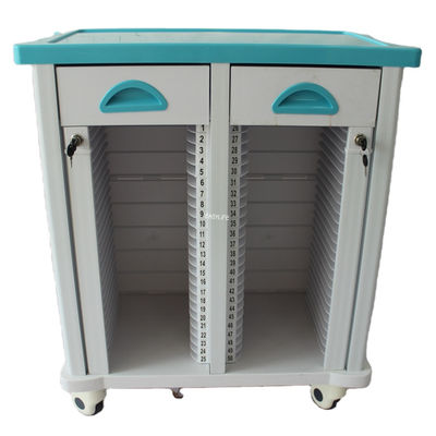 680MM 40CM عربة المعدات الطبية عربة ABS المستشفى الطبية عربة يدوية صندوق ملف عربة