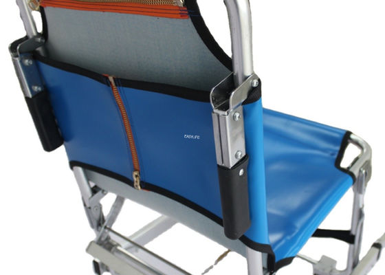 كرسي متحرك 35 بوصة للسلالم التي تصعد درجات الأزرق نقل المريض ISO9001