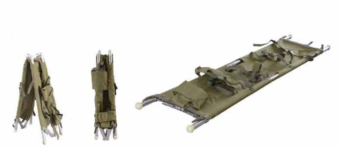 نقالة طبية من سبائك الألومنيوم قابلة للطي 208 × 55 × 13 سم للإسعاف 9 كجم